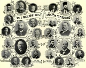 Chart of Past & Present Officers of Dalston Shul, circa 1910 • JCR-UK
