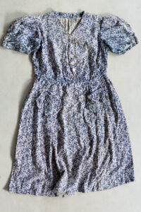 A simple blue patterned dress