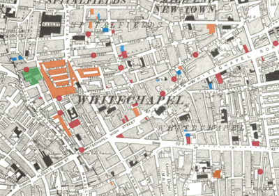 Map of Whitechapel, London