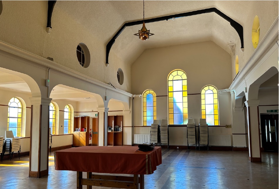 The room before being developed into the reading room